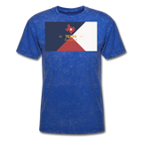 Texas Info Map - Men's T-Shirt - mineral royal