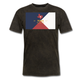 Texas Info Map - Men's T-Shirt - mineral black