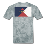 Texas Info Map - Men's T-Shirt - grey tie dye