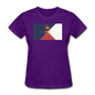 Texas Info Map - Women's T-Shirt - purple