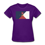 Texas Info Map - Women's T-Shirt - purple