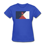Texas Info Map - Women's T-Shirt - royal blue