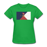 Texas Info Map - Women's T-Shirt - bright green