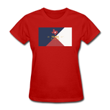 Texas Info Map - Women's T-Shirt - red