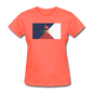 Texas Info Map - Women's T-Shirt - heather coral