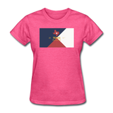 Texas Info Map - Women's T-Shirt - heather pink