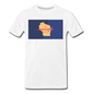 Wisconsin Info Map - Men's Premium T-Shirt - white