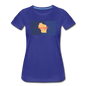 Wisconsin Info Map - Women’s Premium T-Shirt - royal blue