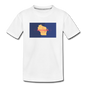 Wisconsin Info Map - Kids' Premium T-Shirt - white