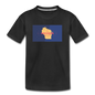 Wisconsin Info Map - Kids' Premium T-Shirt - black