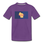 Wisconsin Info Map - Kids' Premium T-Shirt - purple