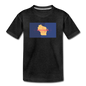 Wisconsin Info Map - Kids' Premium T-Shirt - charcoal gray