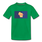 Wisconsin Info Map - Kids' Premium T-Shirt - kelly green