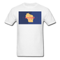 Wisconsin Info Map - Men's T-Shirt - white