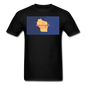 Wisconsin Info Map - Men's T-Shirt - black