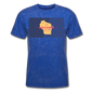 Wisconsin Info Map - Men's T-Shirt - mineral royal