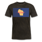 Wisconsin Info Map - Men's T-Shirt - mineral black