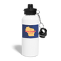 Wisconsin Info Map - Water Bottle - white