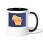 Wisconsin Info Map - Contrast Coffee Mug - white/black