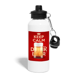 Keep Calm Drink Beer - Water Bottle - white