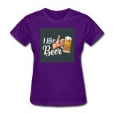 I Like Beer - Women's T-Shirt - purple