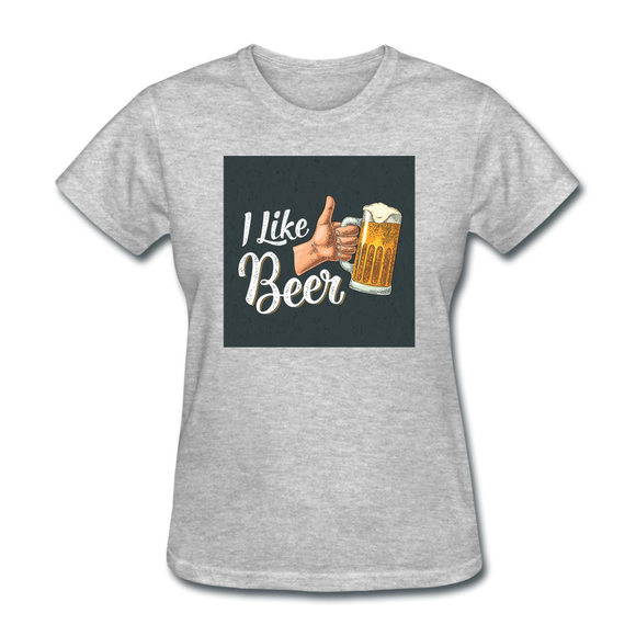 I Like Beer - Women's T-Shirt - heather gray