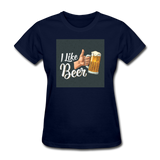 I Like Beer - Women's T-Shirt - navy