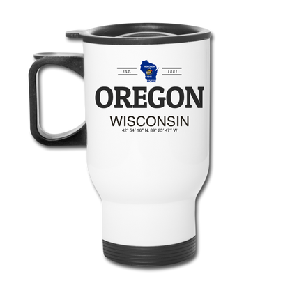 Oregon, Wisconsin - Travel Mug - white