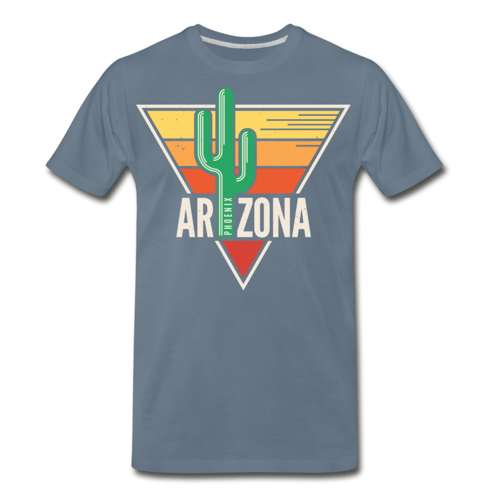 Phoenix, Arizona - Men's Premium T-Shirt - steel blue