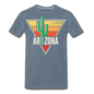 Phoenix, Arizona - Men's Premium T-Shirt - steel blue