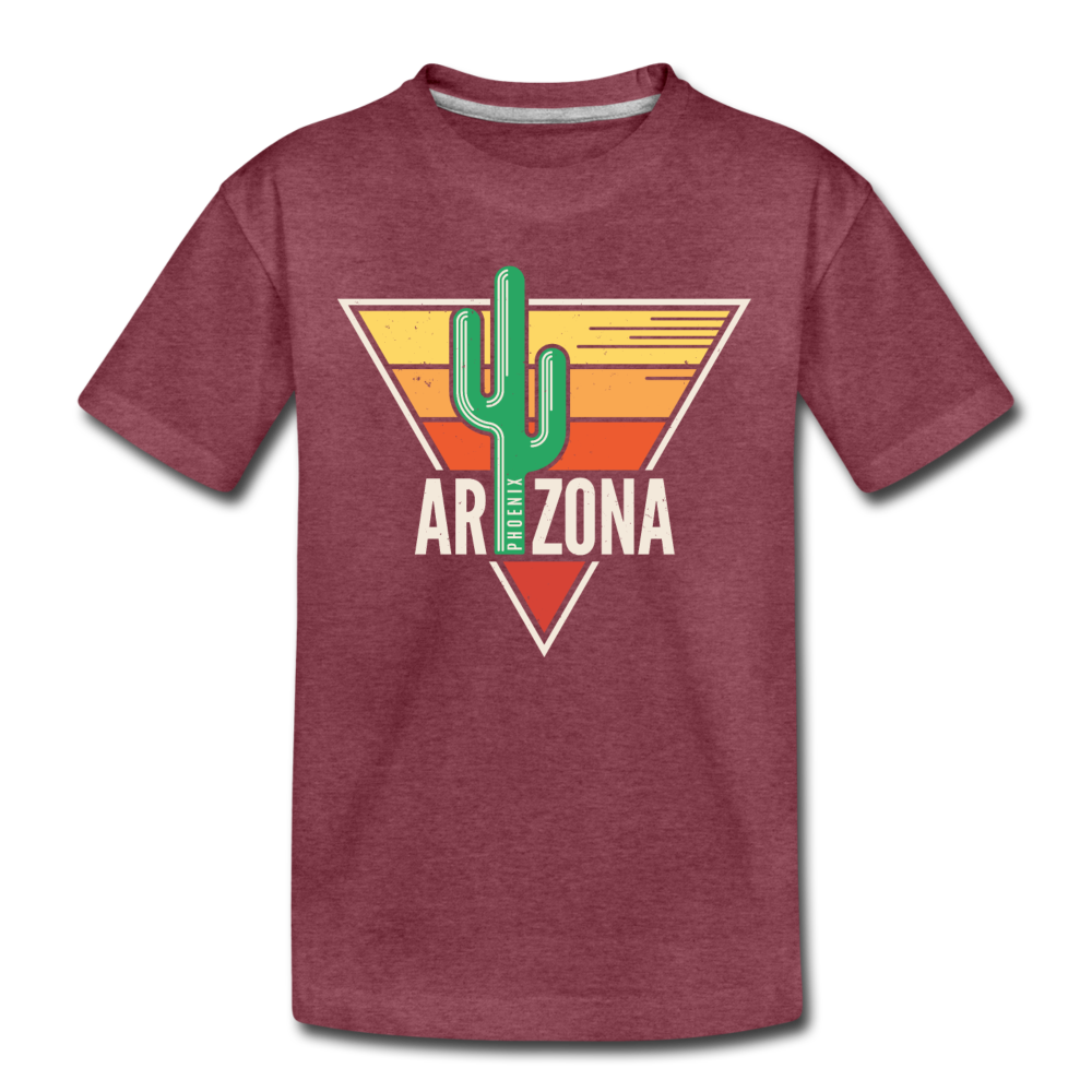 Phoenix, Arizona - Kids' Premium T-Shirt - heather burgundy