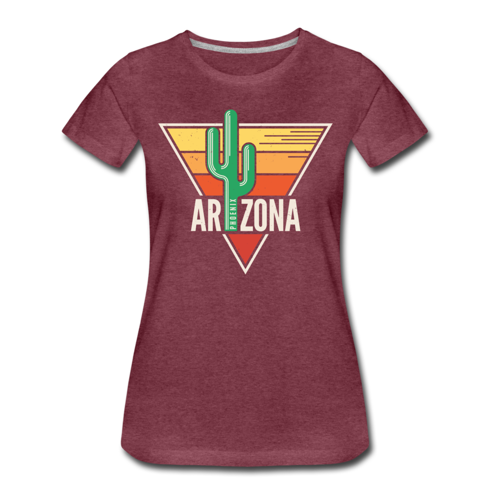 Phoenix, Arizona - Women’s Premium T-Shirt - heather burgundy