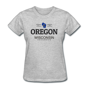 Oregon, WIsconsin - Women's T-Shirt - heather gray
