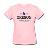 Oregon, WIsconsin - Women's T-Shirt - pink
