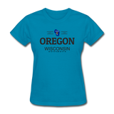Oregon, WIsconsin - Women's T-Shirt - turquoise