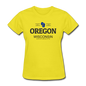 Oregon, WIsconsin - Women's T-Shirt - yellow