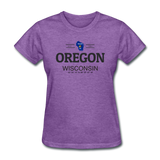 Oregon, WIsconsin - Women's T-Shirt - purple heather