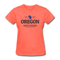 Oregon, WIsconsin - Women's T-Shirt - heather coral