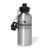 Oregon, Wisconsin - Water Bottle - silver
