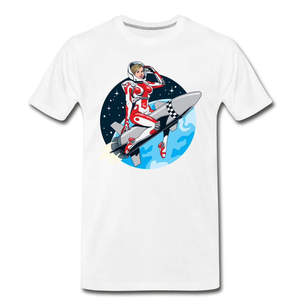 Rocket Girl - Men's Premium T-Shirt - white