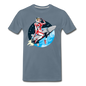 Rocket Girl - Men's Premium T-Shirt - steel blue