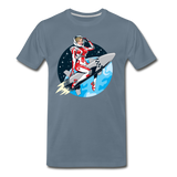 Rocket Girl - Men's Premium T-Shirt - steel blue