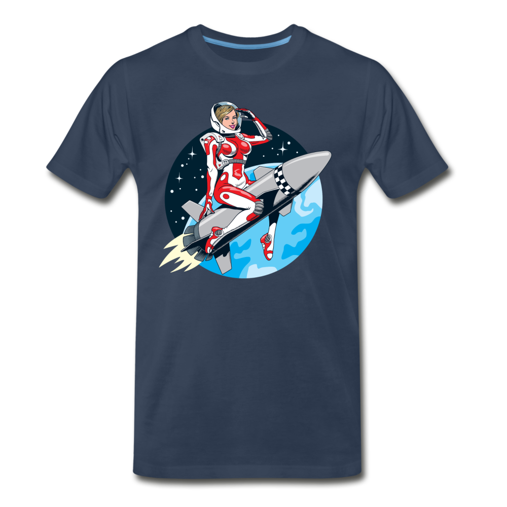 Rocket Girl - Men's Premium T-Shirt - navy