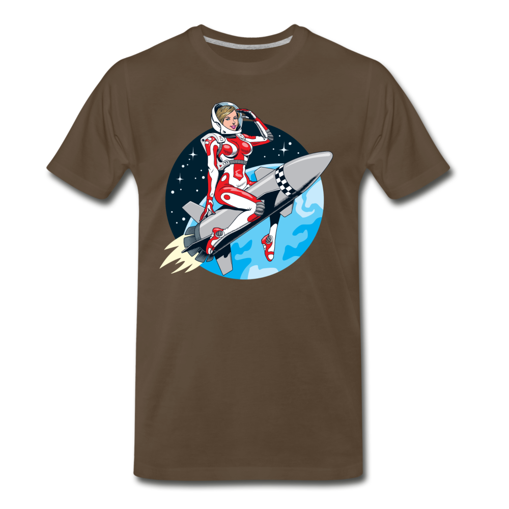 Rocket Girl - Men's Premium T-Shirt - noble brown