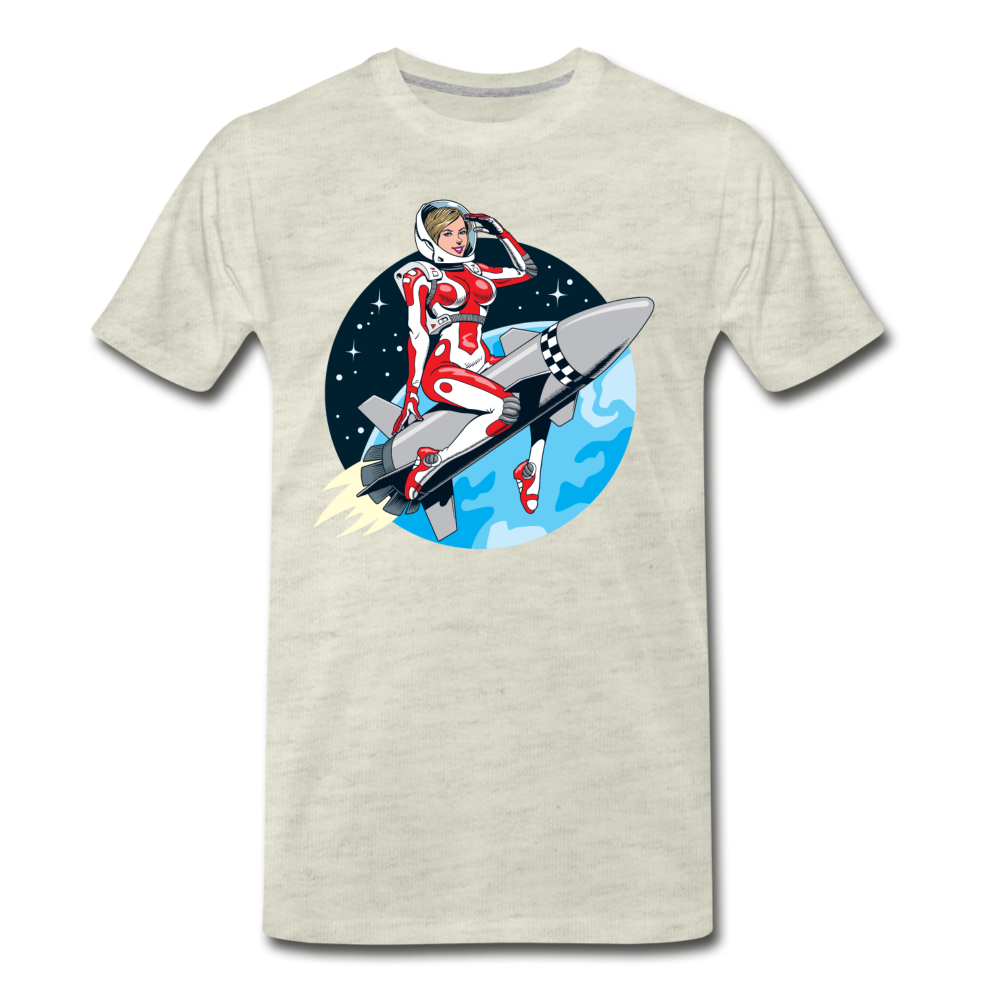 Rocket Girl - Men's Premium T-Shirt - heather oatmeal