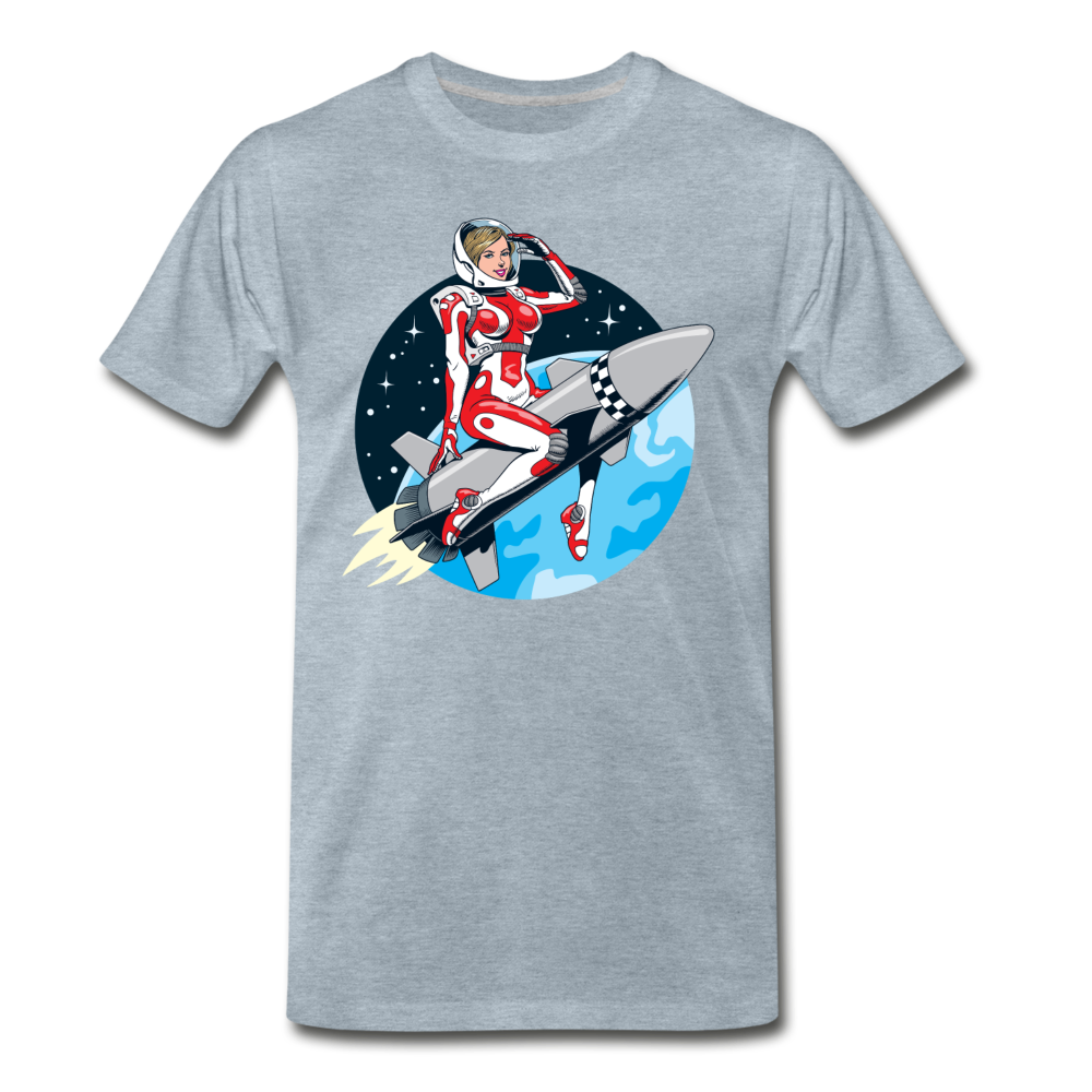 Rocket Girl - Men's Premium T-Shirt - heather ice blue