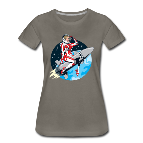 Rocket Girl - Women’s Premium T-Shirt - asphalt gray