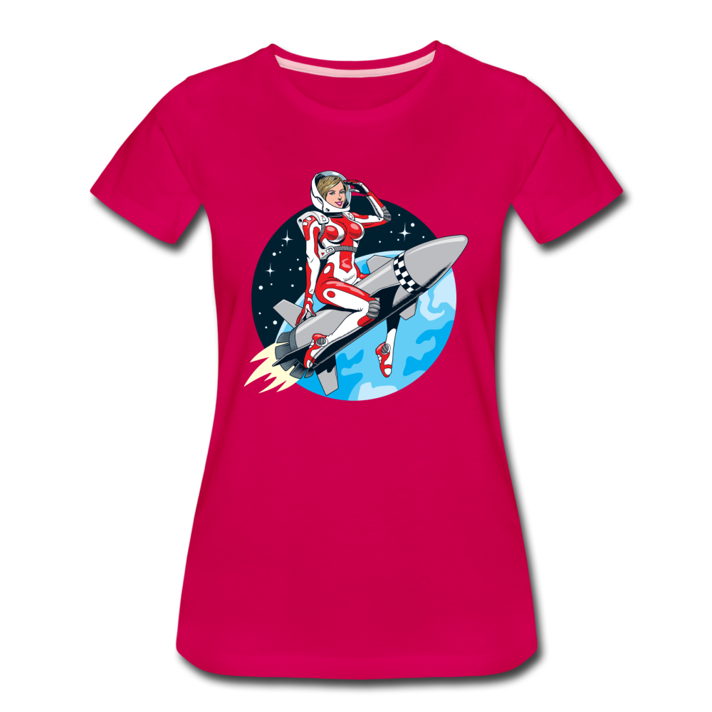 Rocket Girl - Women’s Premium T-Shirt - dark pink