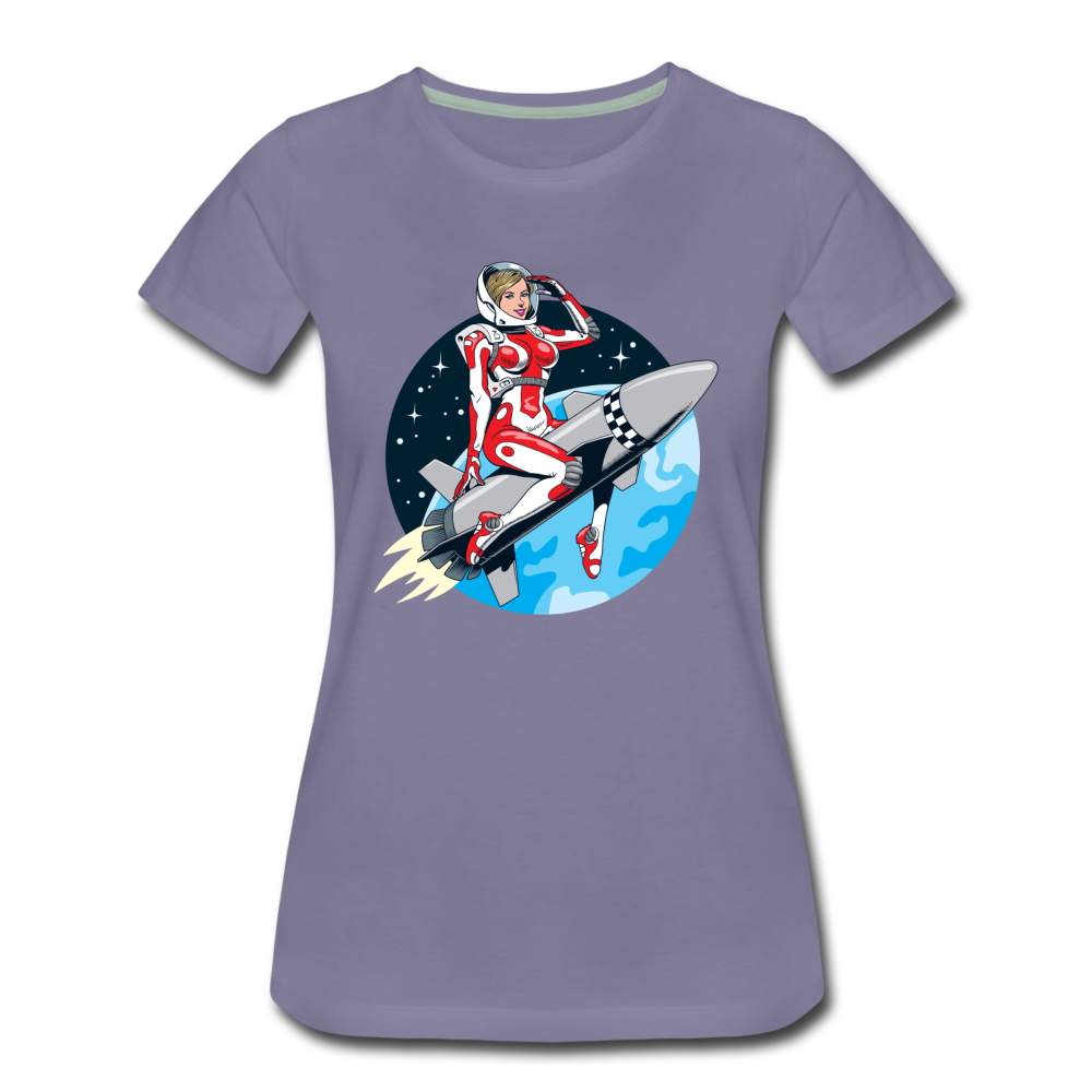 Rocket Girl - Women’s Premium T-Shirt - washed violet