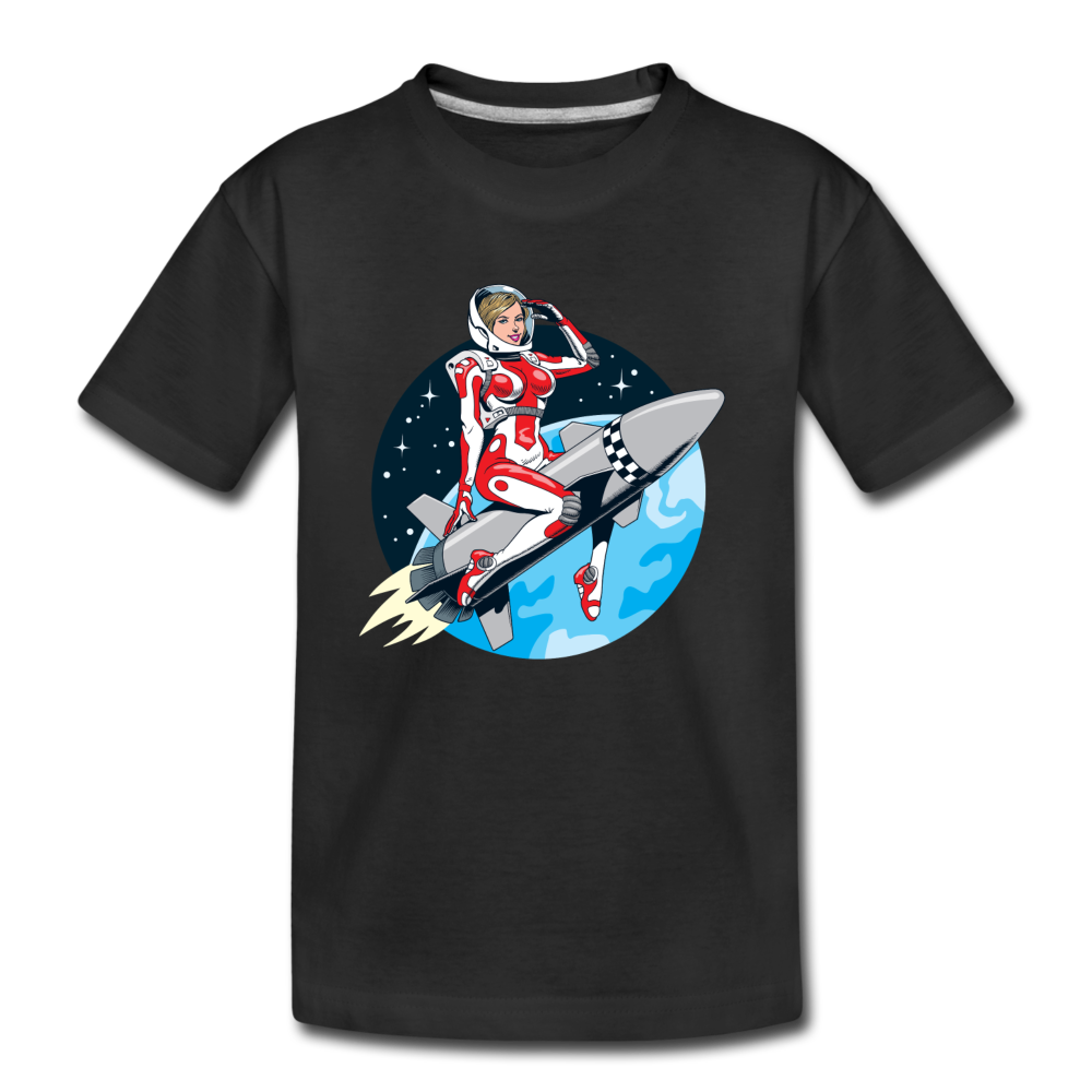 Rocket Girl - Kids' Premium T-Shirt - black